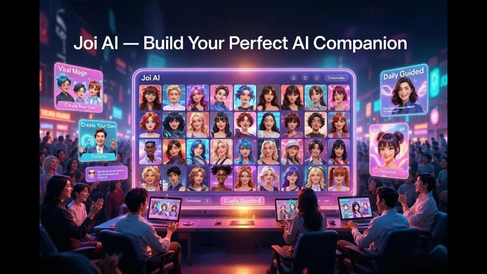 Thumbnail van de YouTube-video “Joi AI Review: The Boldest & Most Entertaining AI Character Chat Platform” (kanaal QUASA)